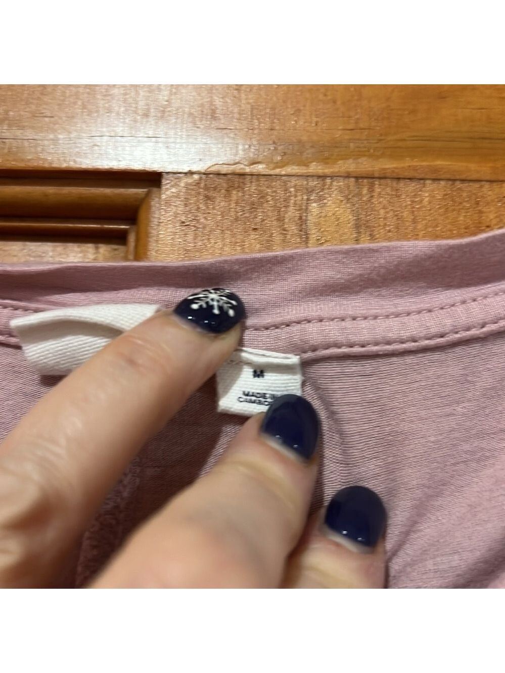 Gap Pink Long Sleeve Tee Shirt Medium - Picture 3 of 4
